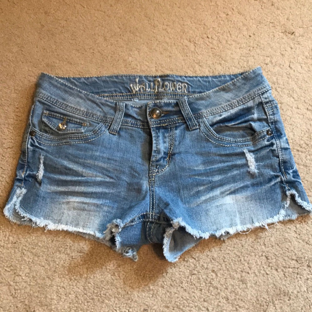 Wallflower Blue Jean Shorts